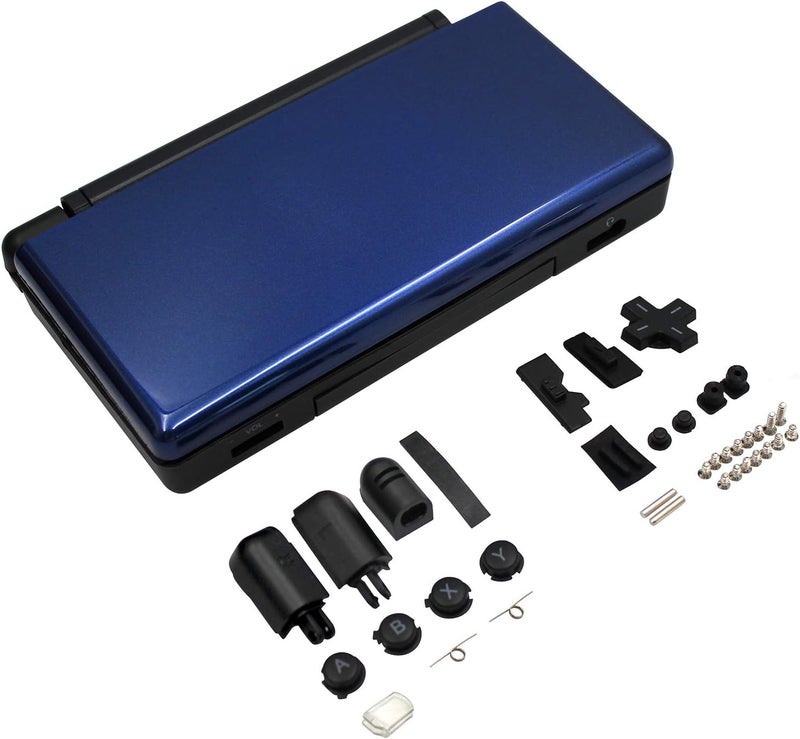 OSTENT Full Repair Parts Replacement Housing Shell Case Kit for Nintendo DS Lite NDSL (Blue and Black) - Image 1